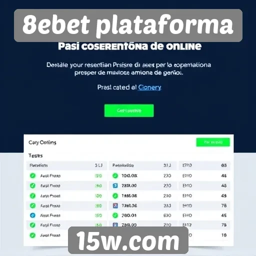 Estratégias de apostas eficientes na 8ebet plataforma